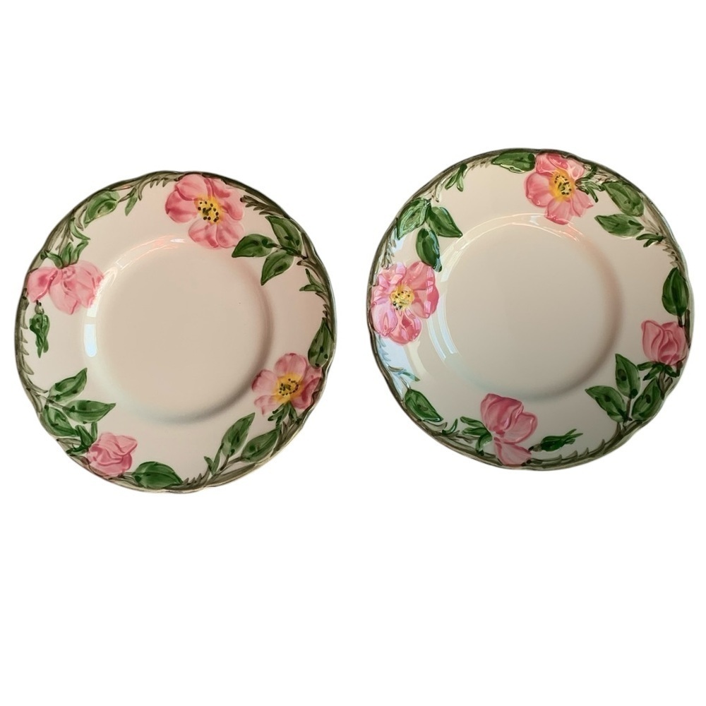 Set of 2 Franciscan Desert Rose Bread and Butter Plates 6.25” Preowned